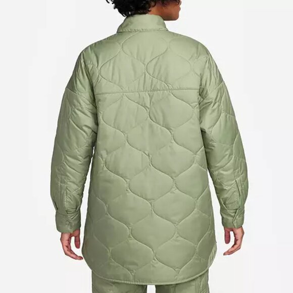 Nike Women's Olive Puffer Jacket - Picture 4 of 13